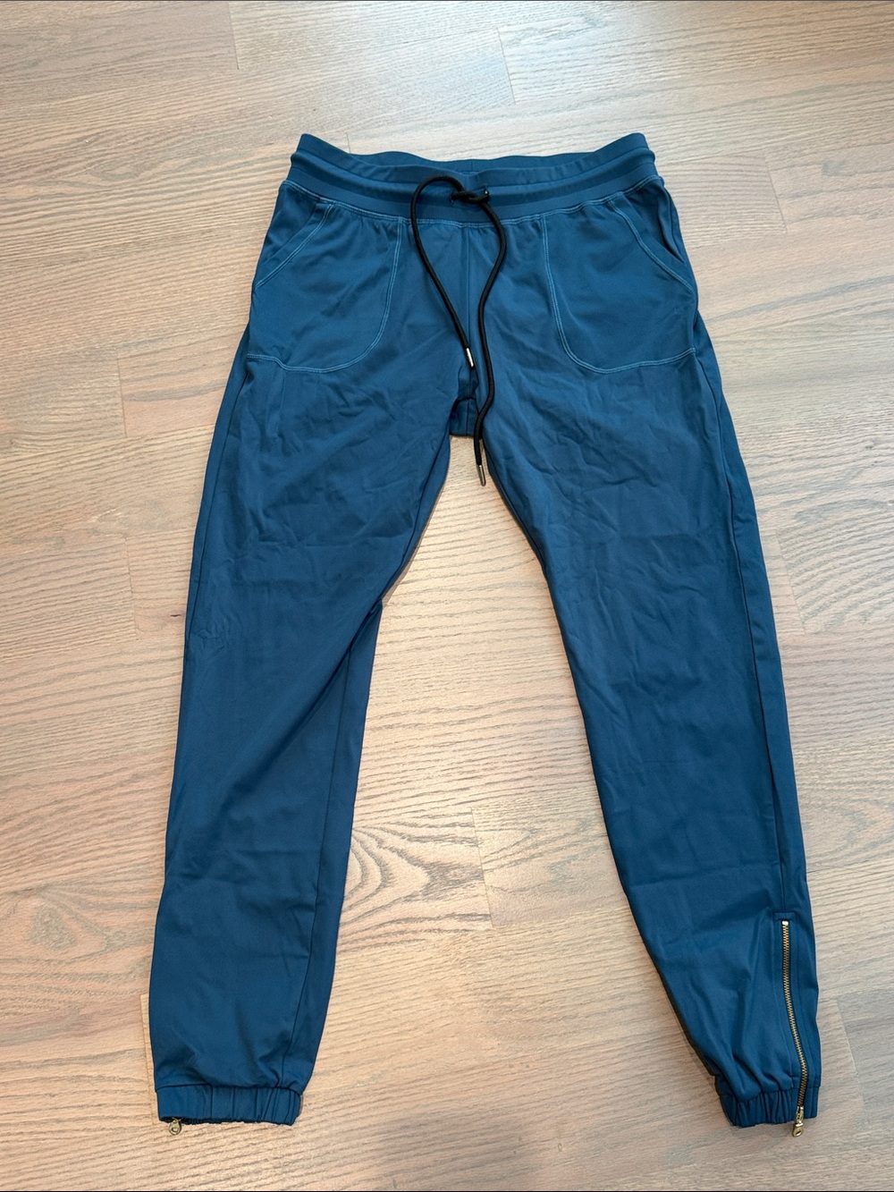 Zyia Active *retired* Dark Teal Blue Zip Jogger